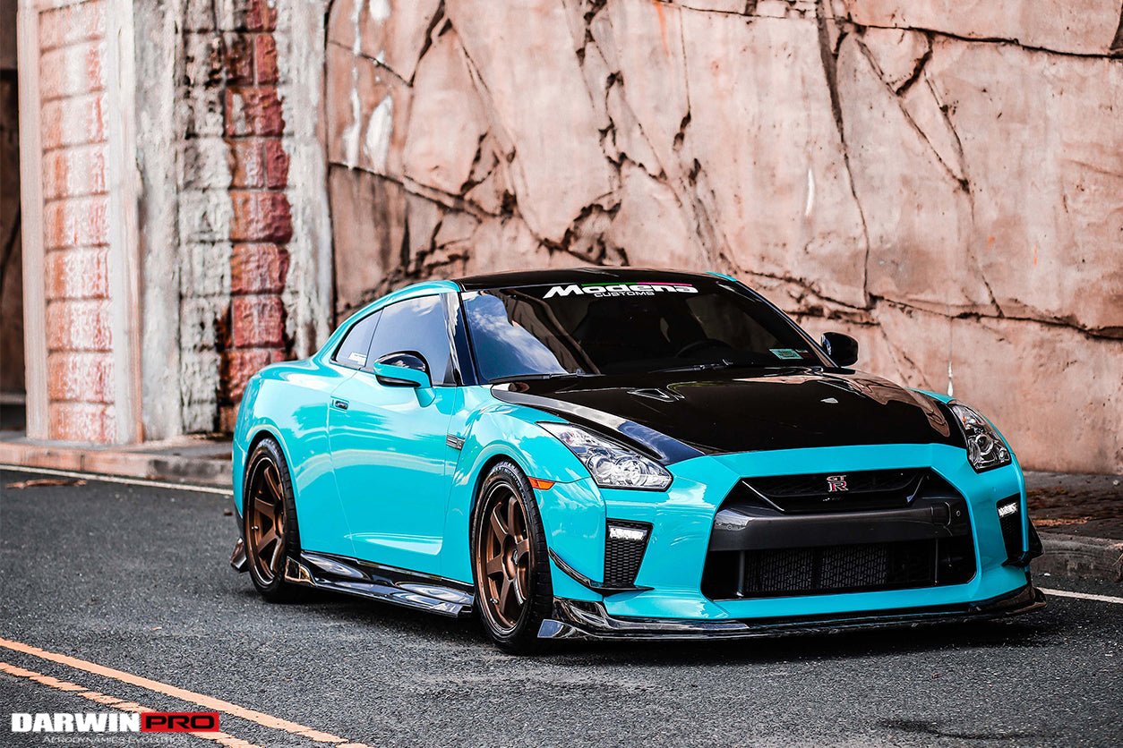 2017 - 2022 Nissan GTR R35 EBA BKSS Style Carbon Fiber Front Canards